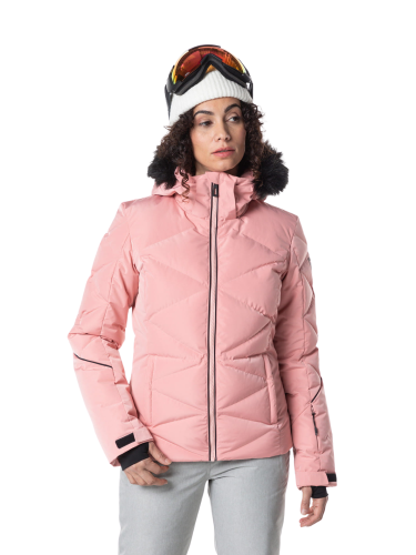 Kurtka narciarska Rossignol W Staci Pearly różowa