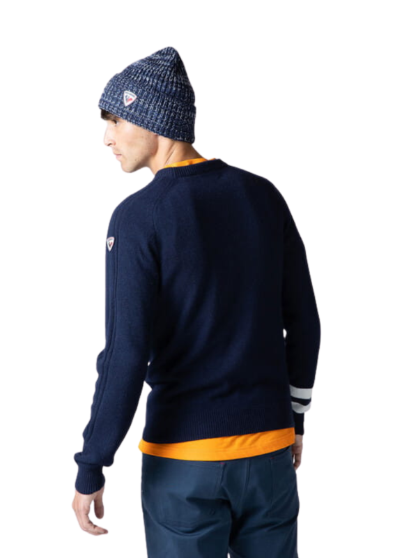 Sweter Rossignol męski Signature Knit granatowy