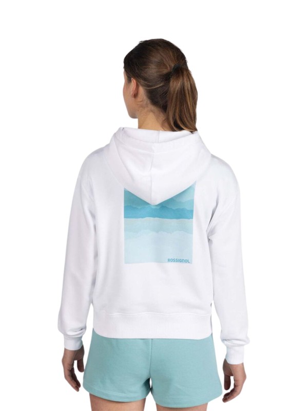 Bluza damska z kapturem Rossignol Waterfall biała