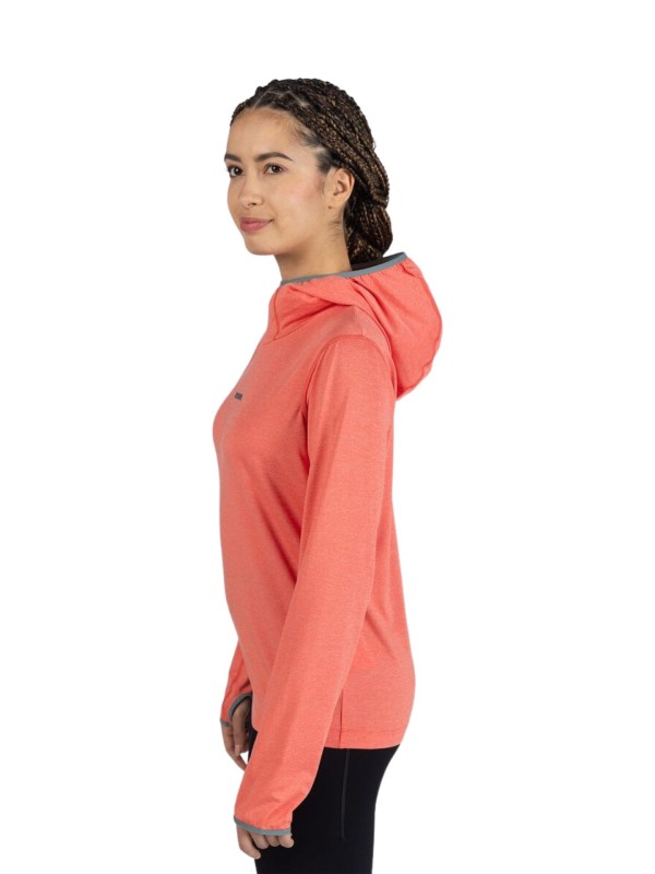 Bluza damska z kapturem Rossignol Westweg Sun różowa