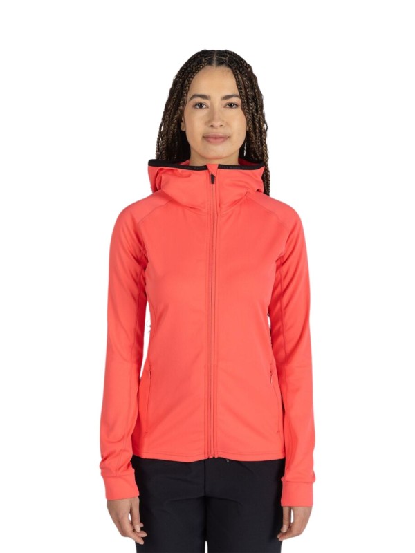 Kurtka damska z kapturem Rossignol Thin Midlayer różowy