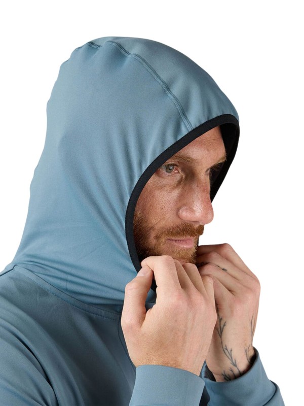 Kurtka męska z kapturem Rossignol Thin Midlayer niebieska