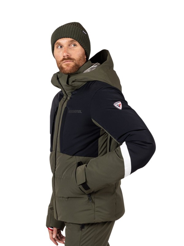 Kurtka narciarska męska Rossignol Ciastel Down Mix Olive Shadow