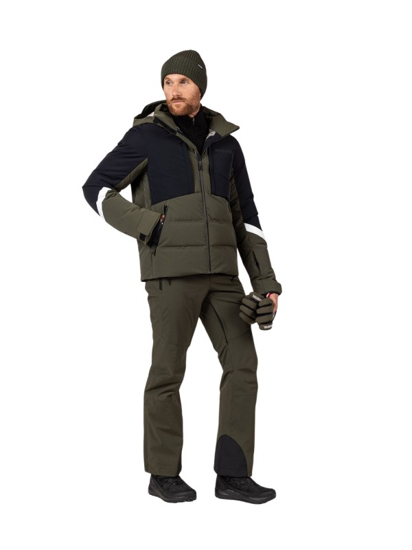 Kurtka narciarska męska Rossignol Ciastel Down Mix Olive Shadow