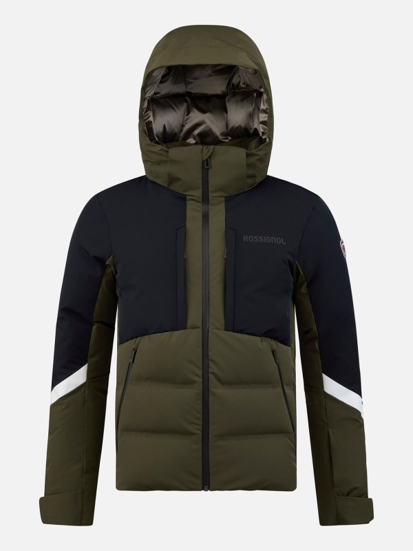 Kurtka narciarska męska Rossignol Ciastel Down Mix Olive Shadow