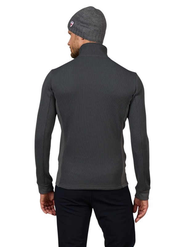 Bluza Rossignol męska Cieloalto Fleece FZ Onyx Grey