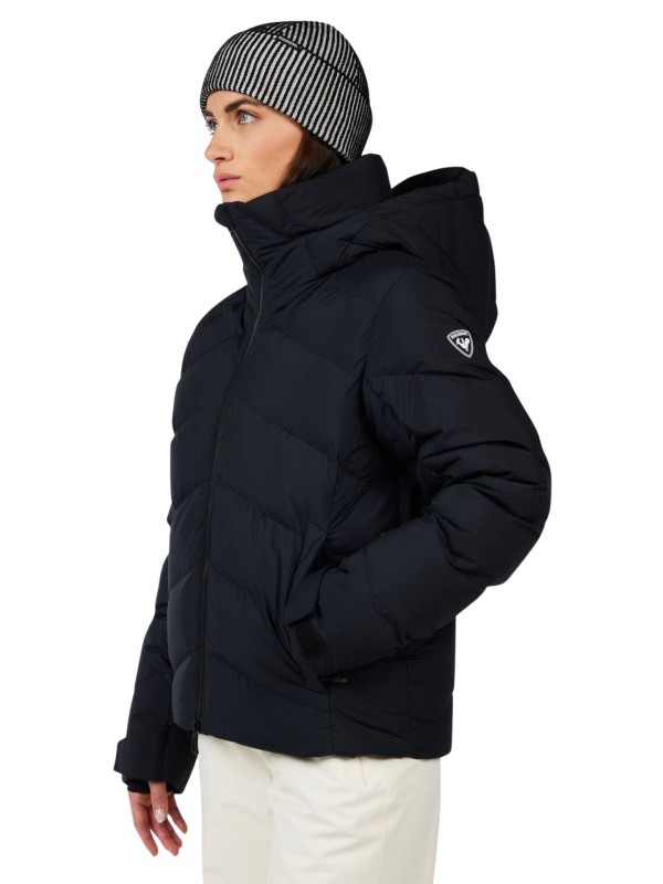 Kurtka narciarska damska Rossignol Wispile Ripstop Down Black