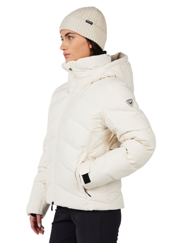 Kurtka narciarska damska Rossignol Wispile Ripstop Down Nature White