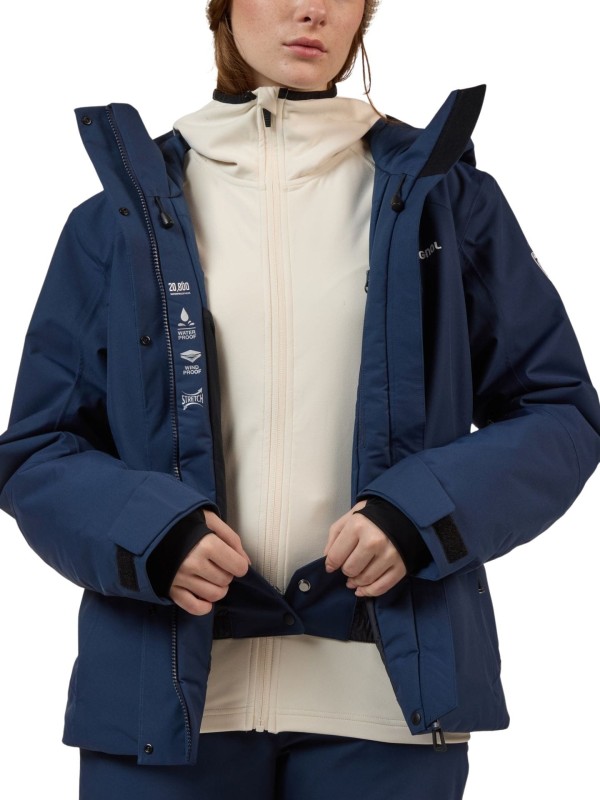 Kurtka narciarska damska Rossignol Velika Insulated Dark Navy