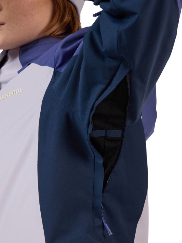 Kurtka narciarska damska Rossignol Velika Insulated Galactic Lilac