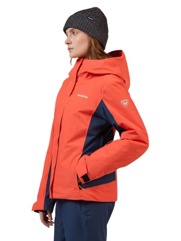 Kurtka narciarska damska Rossignol Velika Insulated Orange Flame