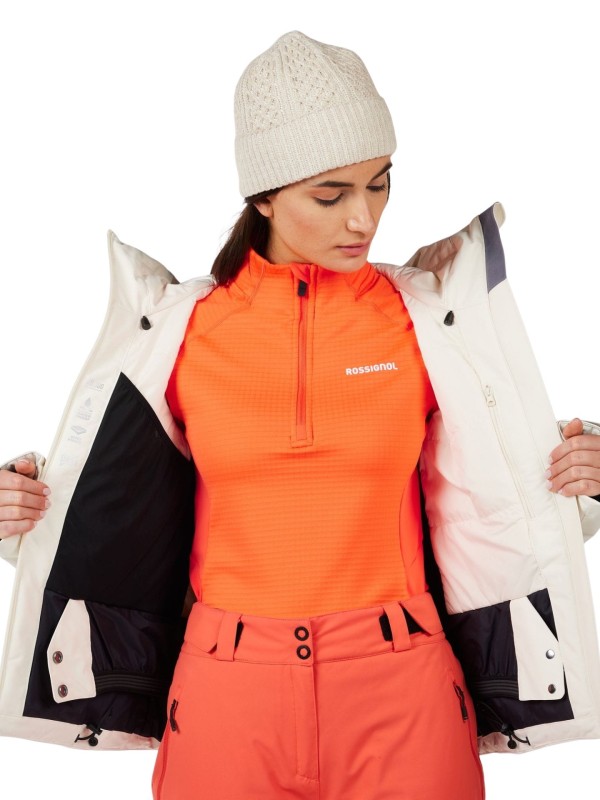 Kurtka narciarska damska Rossignol Rochrun Insulated Nature White