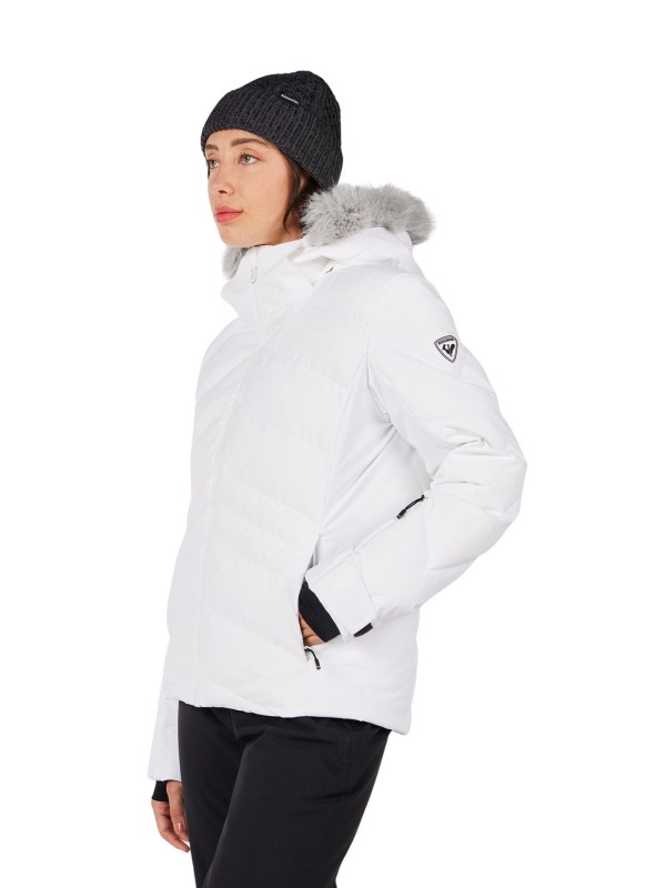 Kurtka narciarska damska Rossignol Staci Insulated White