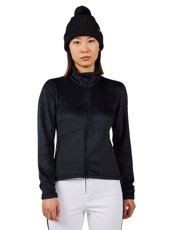 Bluza narciarska damska Rossignol Diretta Full-Zip Fleece Black