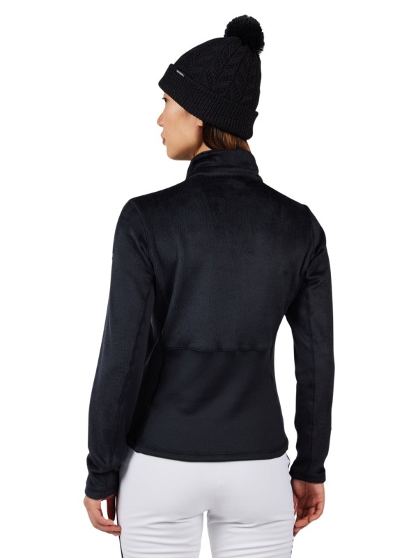 Bluza narciarska damska Rossignol Diretta Full-Zip Fleece Black