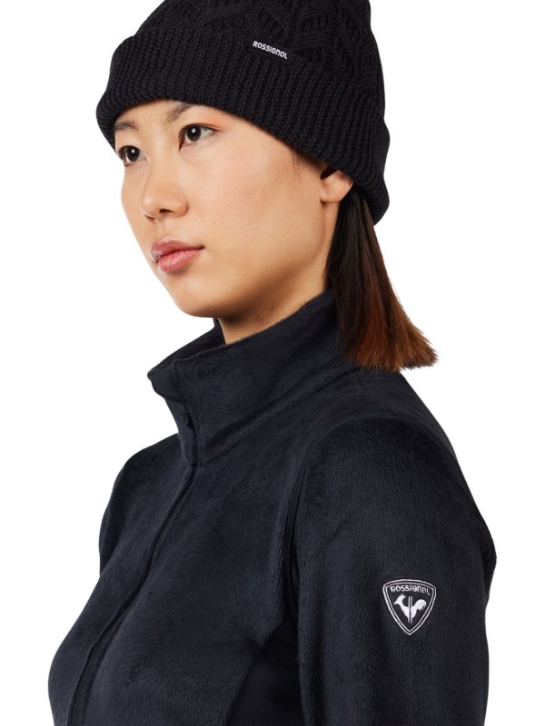 Bluza narciarska damska Rossignol Diretta Full-Zip Fleece Black