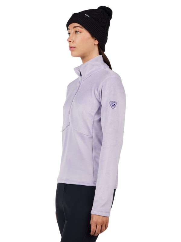 Bluza narciarska damska Rossignol Diretta Half-Zip Fleece Galactic Lilac