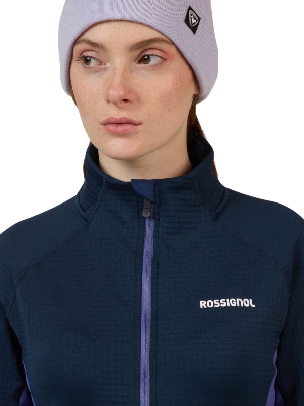 Bluza narciarska damska Rossignol Blackside Mix Full-Zip Fleece Future Blue