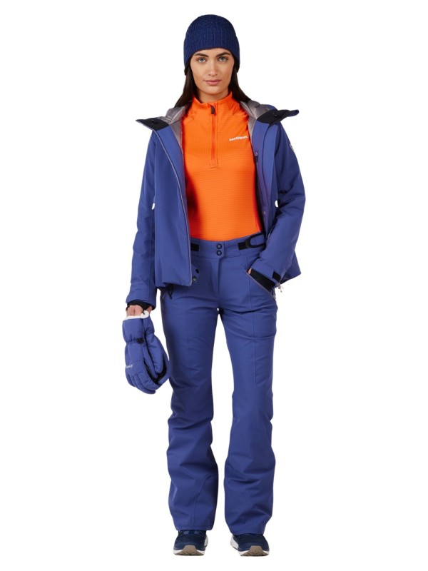 Bluza narciarska damska Rossignol Blackside Mix Half-Zip Fleece Orange Flame