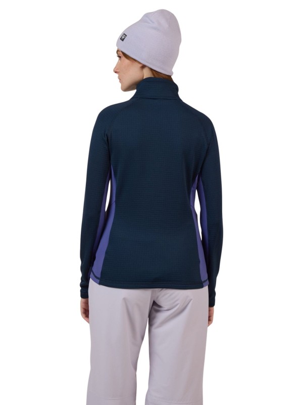 Bluza narciarska damska Rossignol Blackside Mix Half-Zip Fleece Future Blue