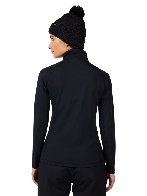 Bluza narciarska damska Rossignol Mid Layer Stretch Half-Zip Black