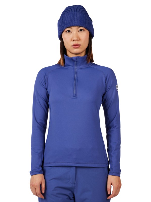 Bluza narciarska damska Rossignol Mid Layer Stretch Half-Zip Future Blue