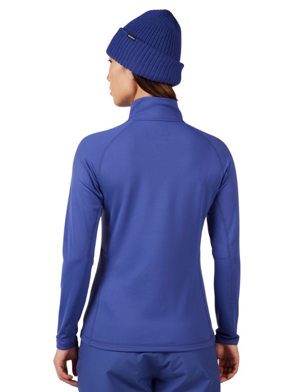 Bluza narciarska damska Rossignol Mid Layer Stretch Half-Zip Future Blue