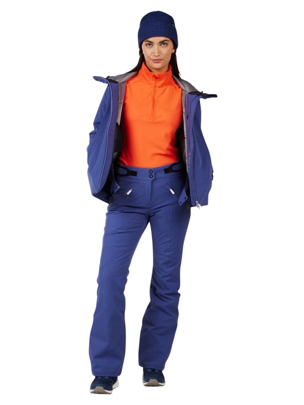 Bluza narciarska damska Rossignol Mid Layer Stretch Half-Zip Orange Flame