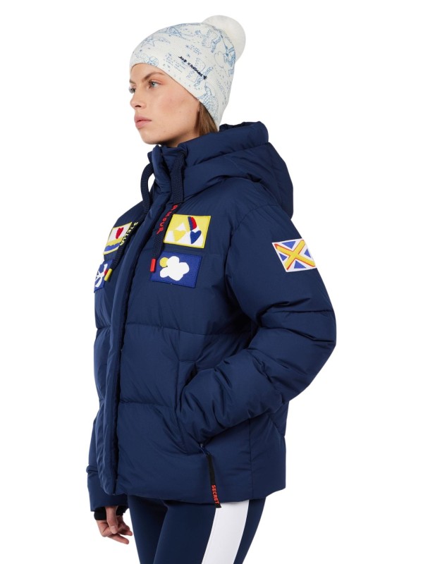 Kurtka narciarska damska Rossignol JCC All Snow Down Cosmic Blue