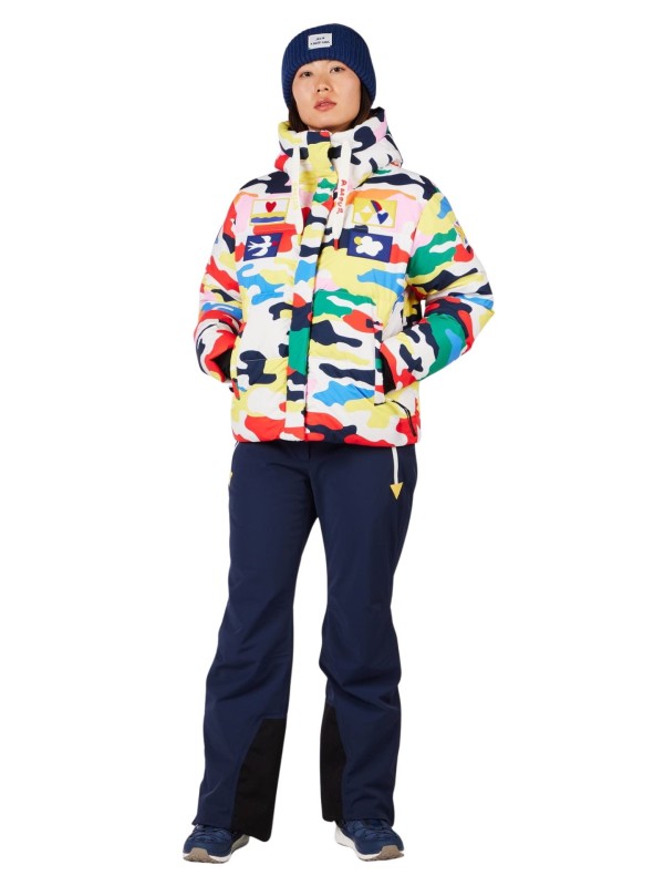 Kurtka narciarska damska Rossignol JCC All Snow Down Camo Print