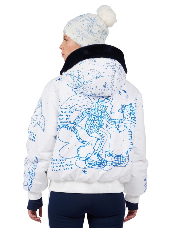 Kurtka narciarska damska Rossignol JCC Yeti Reversible Snow Angel Artic Print
