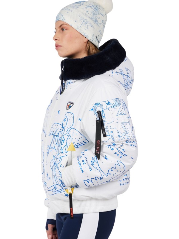 Kurtka narciarska damska Rossignol JCC Yeti Reversible Snow Angel Artic Print