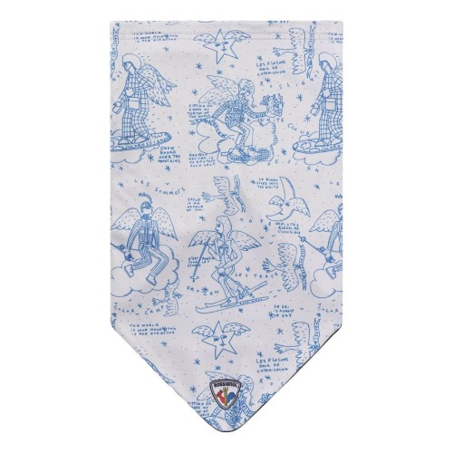 Komin damski Rossignol JCC Necky Black Snow Angel Artic Print