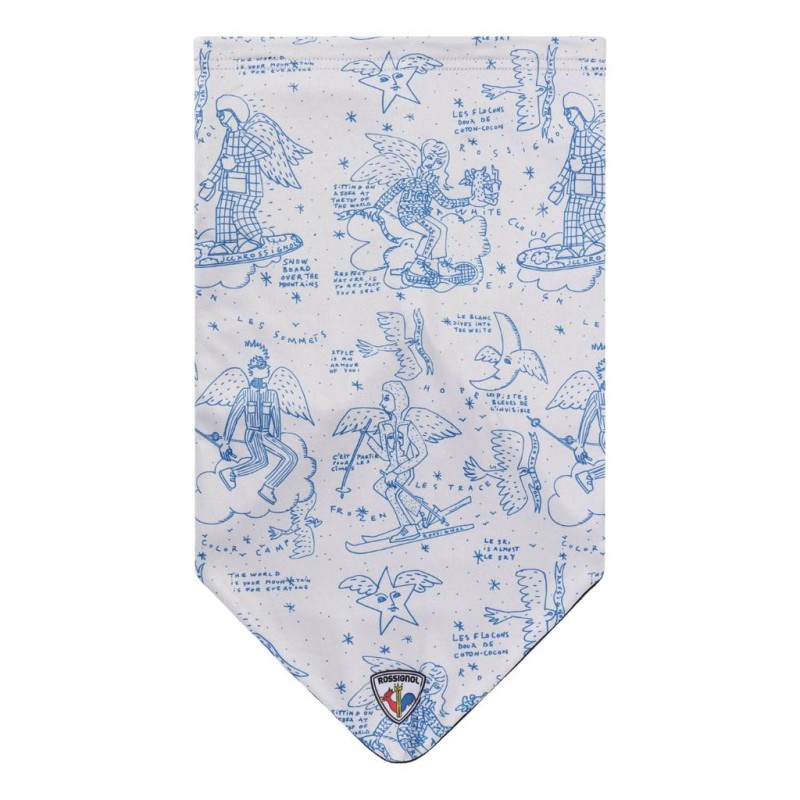 Komin damski Rossignol JCC Necky Black Snow Angel Artic Print