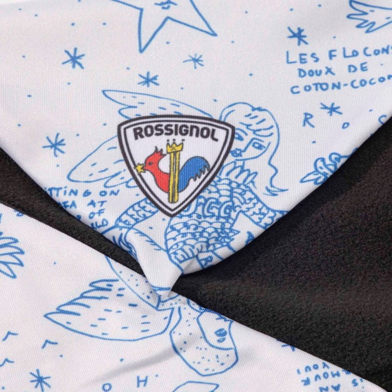 Komin damski Rossignol JCC Necky Black Snow Angel Artic Print