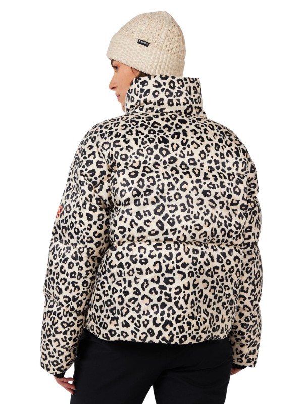 Kurtka puchowa damska Rossignol Aretu Allover Down Nature Wild Leopard Print