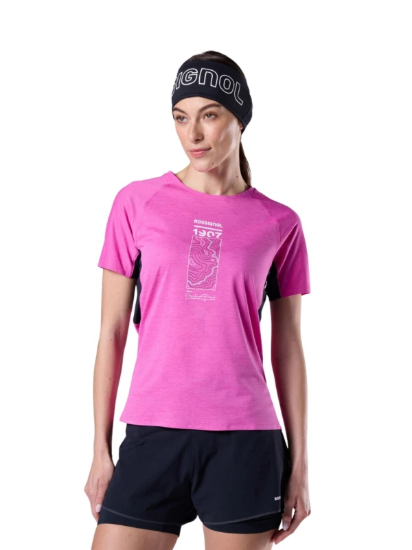 Koszulka damska Rossignol Sapa Ultra Tee electric fuchsia