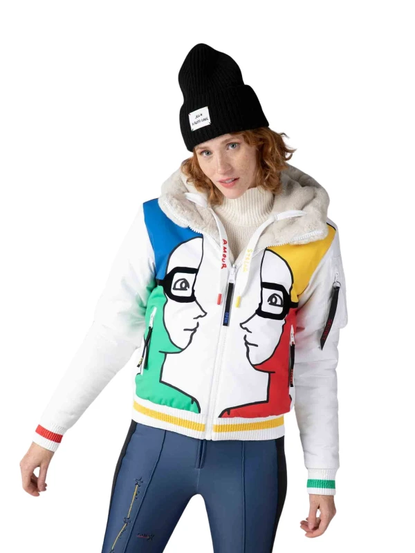 Kurtka narciarska Rossignol W Space Bomber Jacket biała