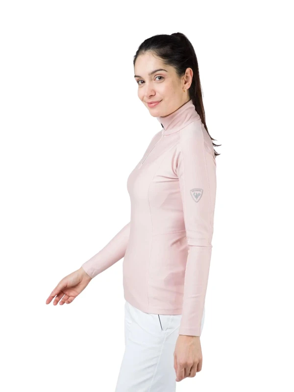 Bluza Rossignol W Classique 1/2 Zip pink