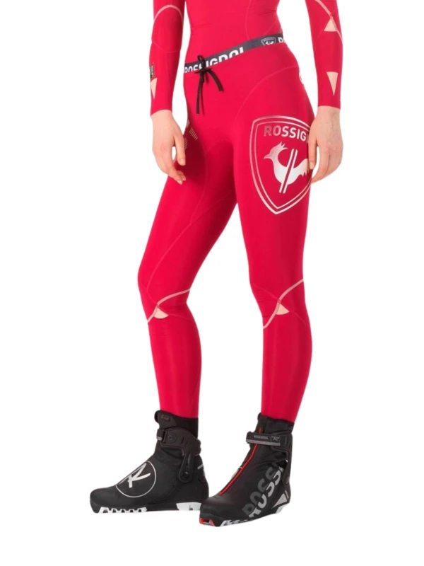 Legginsy Rossignol W Infini Compression Race cherry