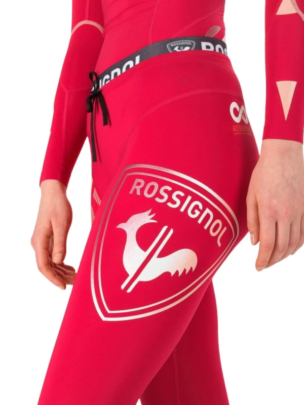 Legginsy Rossignol W Infini Compression Race cherry