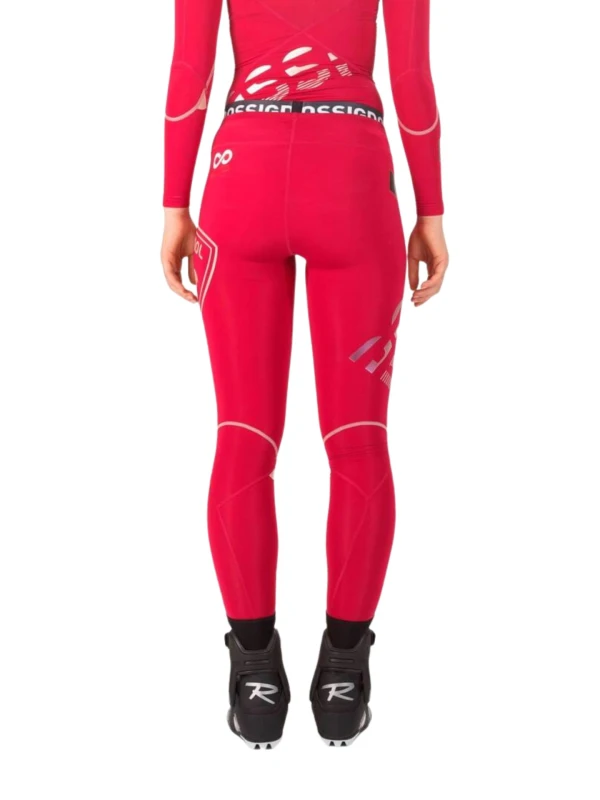 Legginsy Rossignol W Infini Compression Race cherry