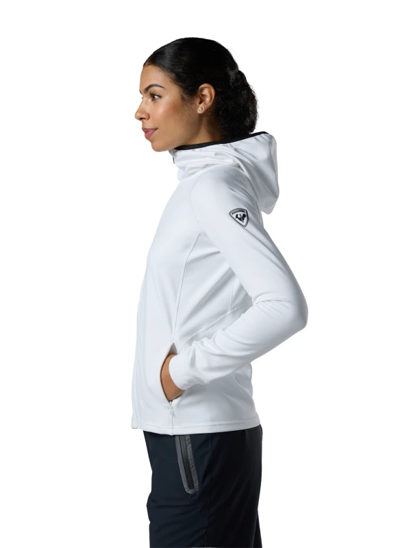 Kurtka damska z kapturem Rossignol Thin Midlayer white