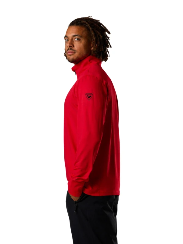 Bluza męska Rossignol Stretch Half-Zip Mid Layer Sports Red