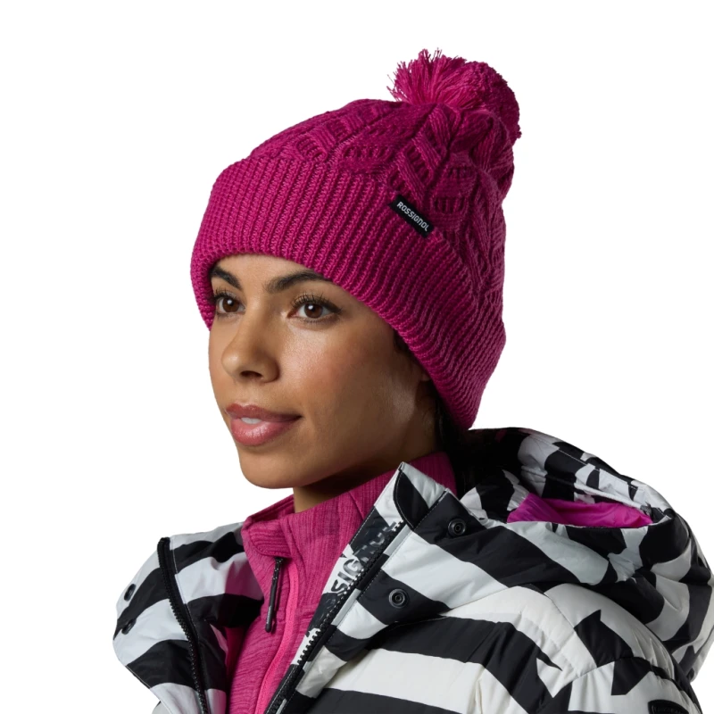 Czapka damska Rossignol Sofia Beanie Electric Fuchsia
