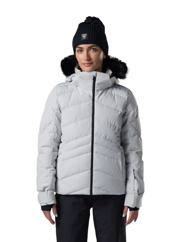 Kurtka narciarska damska Rossignol Staci Insulated Silver Pearly