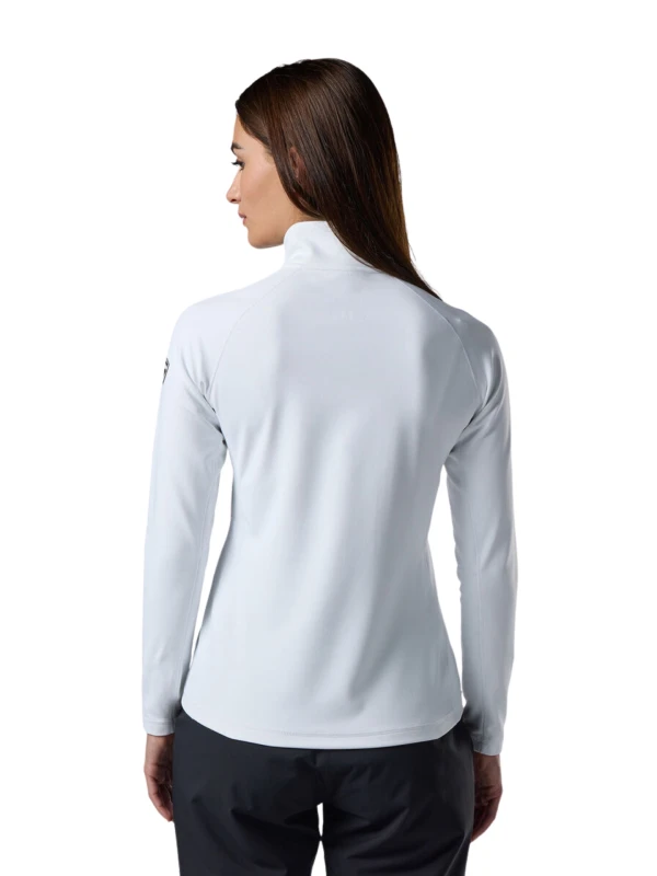 Bluza damska Rossignol Stretch Half-Zip Mid Layer White
