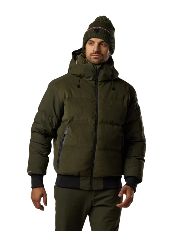 Kurtka puchowa męska Rossignol Resort Corduroy Down Bomber Olive Shadow