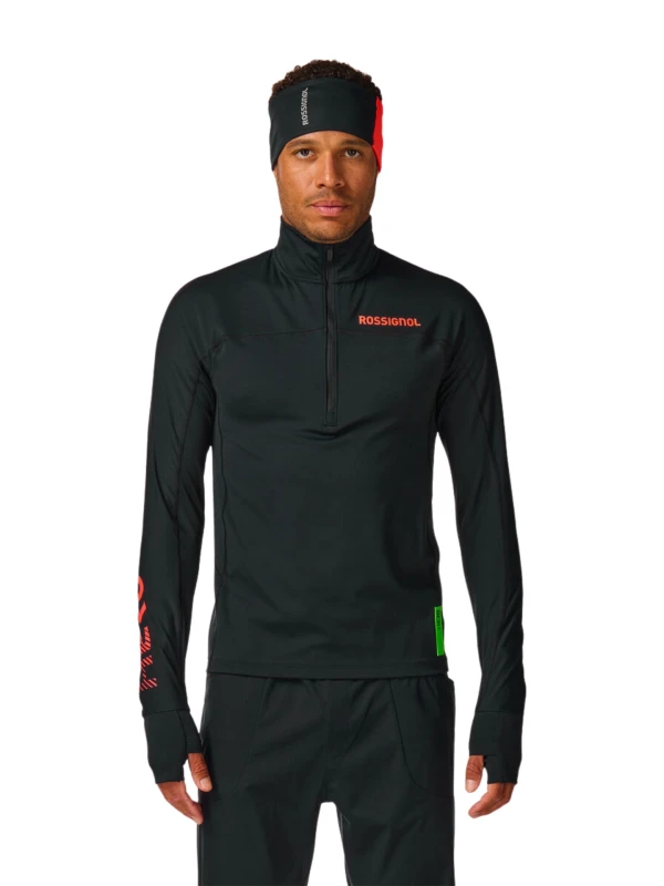 Bluza męska Rossignol Hero Half Zip First Layer Black