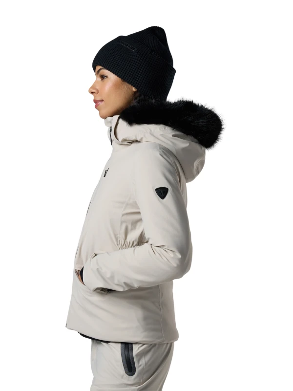 Kurtka narciarska damska Rossignol Snowdazzle Insulated Silver Cloud